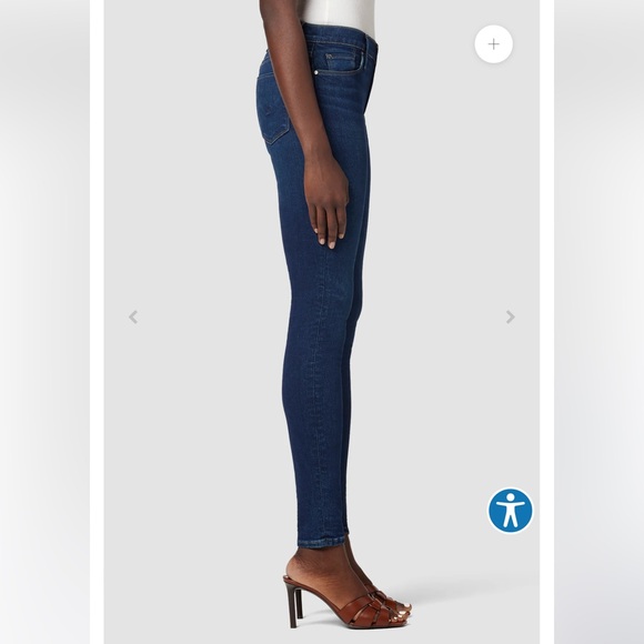 Hudson Jeans blue navy Nico midrise super skinny ankle jeans size 25 zip up mid - Picture 2 of 8